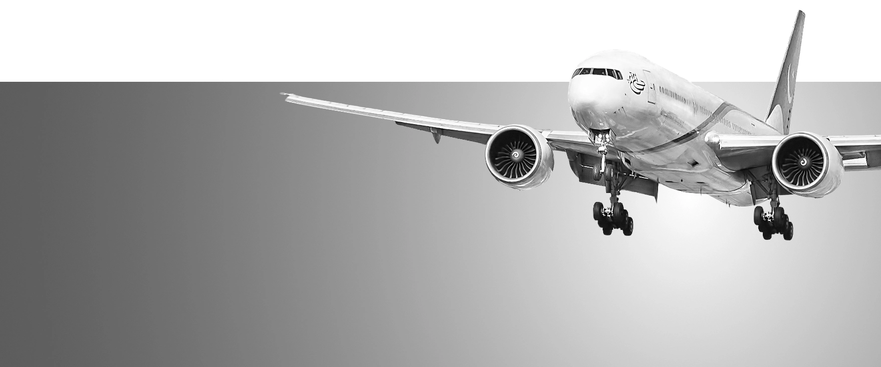 Aircraft landing on runway at airport